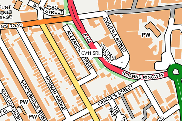 CV11 5RL map - OS OpenMap – Local (Ordnance Survey)