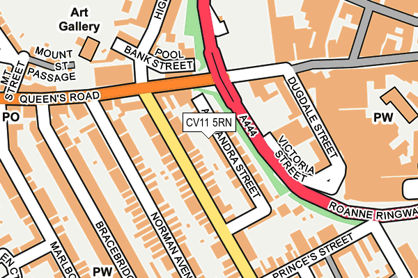 CV11 5RN map - OS OpenMap – Local (Ordnance Survey)