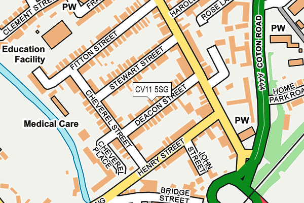 CV11 5SG map - OS OpenMap – Local (Ordnance Survey)