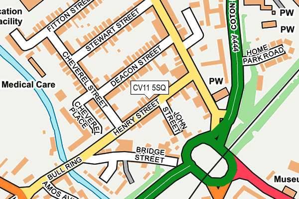 CV11 5SQ map - OS OpenMap – Local (Ordnance Survey)