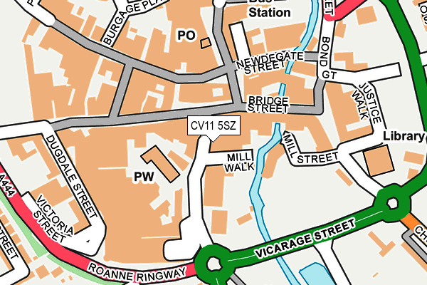 CV11 5SZ map - OS OpenMap – Local (Ordnance Survey)