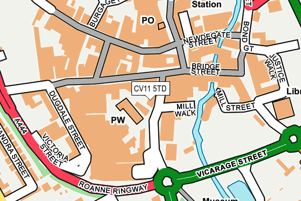 CV11 5TD map - OS OpenMap – Local (Ordnance Survey)