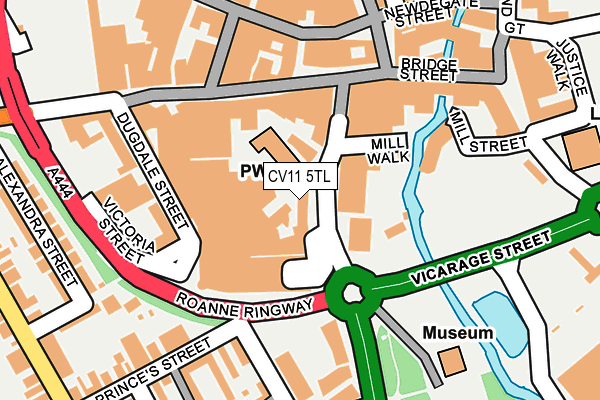 CV11 5TL map - OS OpenMap – Local (Ordnance Survey)