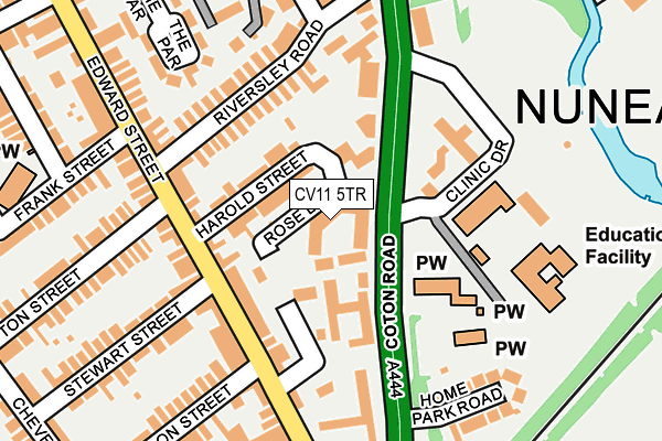 CV11 5TR map - OS OpenMap – Local (Ordnance Survey)