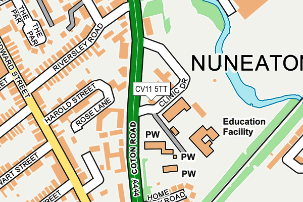 CV11 5TT map - OS OpenMap – Local (Ordnance Survey)