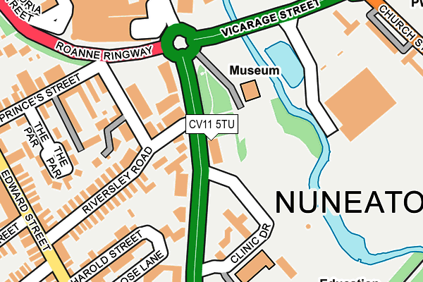 CV11 5TU map - OS OpenMap – Local (Ordnance Survey)