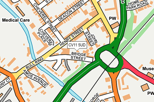 CV11 5UD map - OS OpenMap – Local (Ordnance Survey)