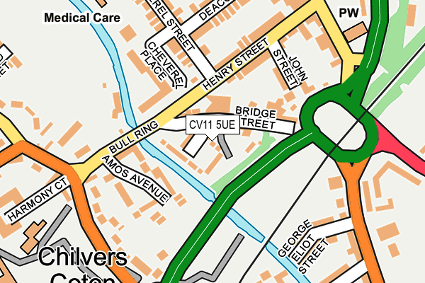 CV11 5UE map - OS OpenMap – Local (Ordnance Survey)