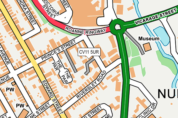 CV11 5UR map - OS OpenMap – Local (Ordnance Survey)