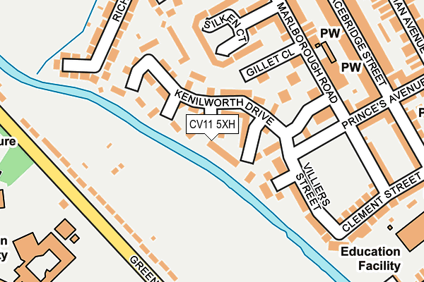 CV11 5XH map - OS OpenMap – Local (Ordnance Survey)