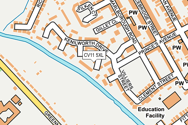 CV11 5XL map - OS OpenMap – Local (Ordnance Survey)