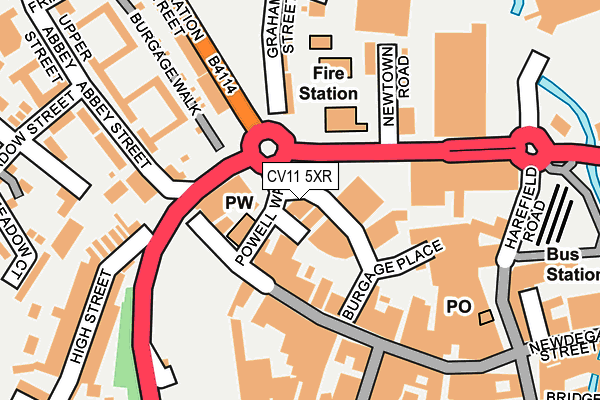 CV11 5XR map - OS OpenMap – Local (Ordnance Survey)
