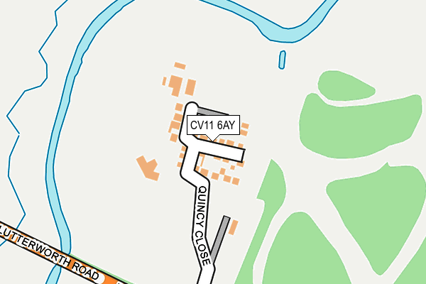CV11 6AY map - OS OpenMap – Local (Ordnance Survey)