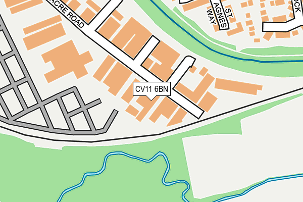 CV11 6BN map - OS OpenMap – Local (Ordnance Survey)