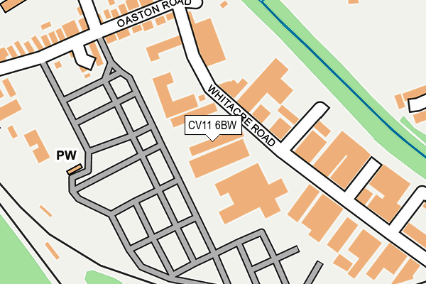 CV11 6BW map - OS OpenMap – Local (Ordnance Survey)
