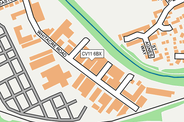 CV11 6BX map - OS OpenMap – Local (Ordnance Survey)