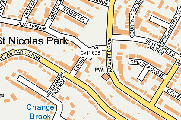 CV11 6DB map - OS OpenMap – Local (Ordnance Survey)
