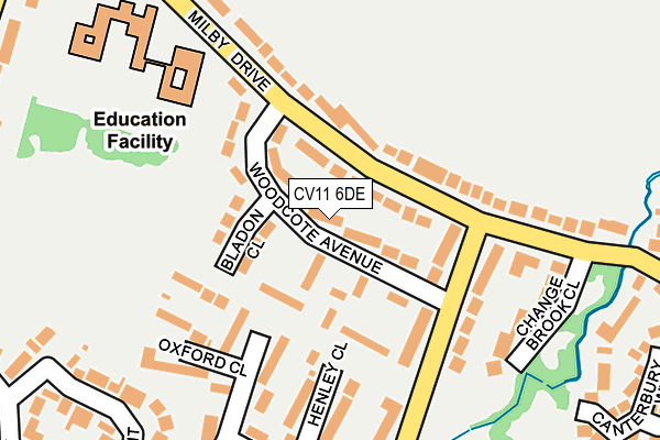 CV11 6DE map - OS OpenMap – Local (Ordnance Survey)