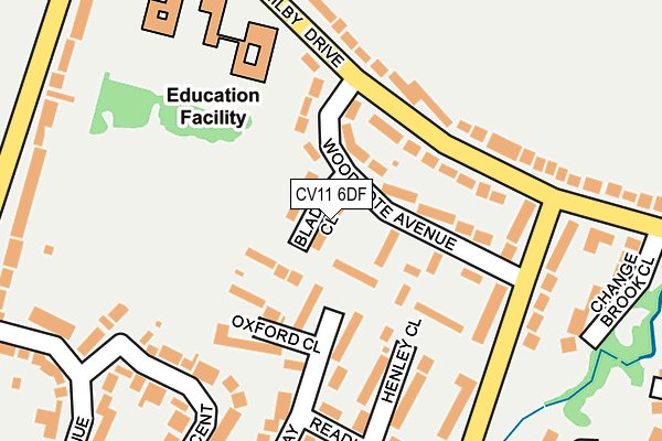 CV11 6DF map - OS OpenMap – Local (Ordnance Survey)