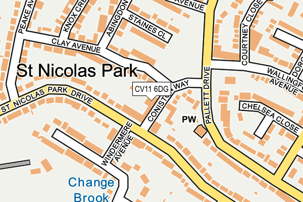 CV11 6DG map - OS OpenMap – Local (Ordnance Survey)