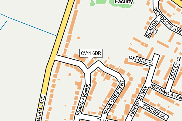 CV11 6DR map - OS OpenMap – Local (Ordnance Survey)