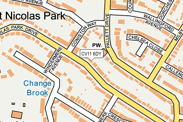 CV11 6DY map - OS OpenMap – Local (Ordnance Survey)