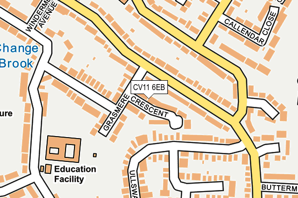 CV11 6EB map - OS OpenMap – Local (Ordnance Survey)