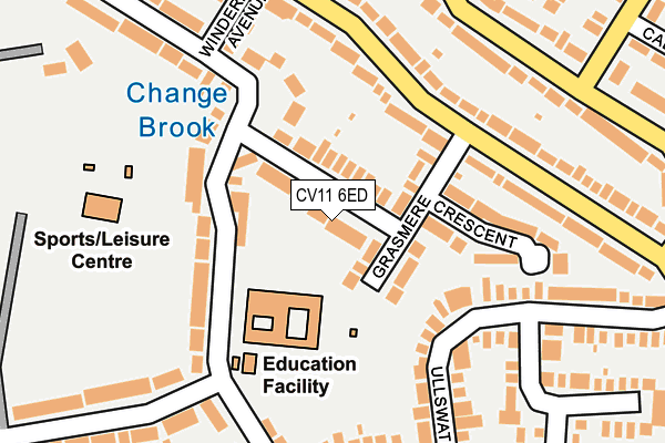 CV11 6ED map - OS OpenMap – Local (Ordnance Survey)