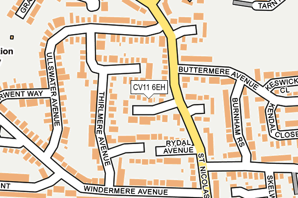 CV11 6EH map - OS OpenMap – Local (Ordnance Survey)