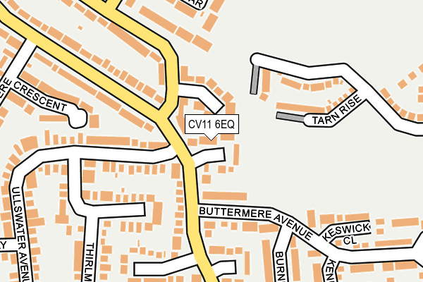 CV11 6EQ map - OS OpenMap – Local (Ordnance Survey)