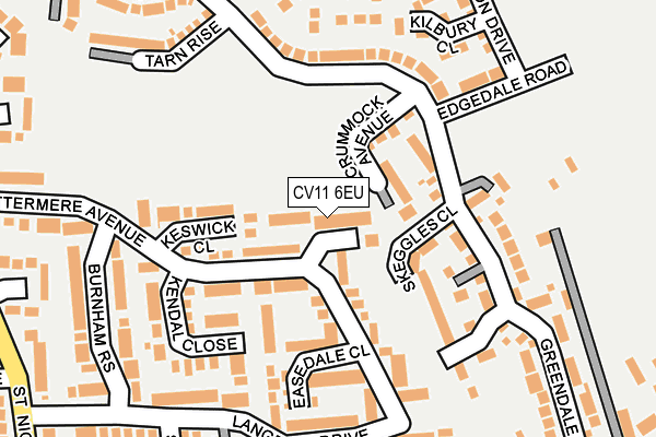 CV11 6EU map - OS OpenMap – Local (Ordnance Survey)