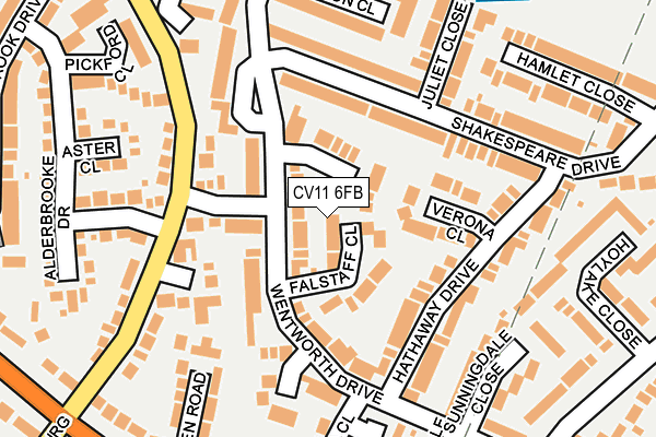 CV11 6FB map - OS OpenMap – Local (Ordnance Survey)