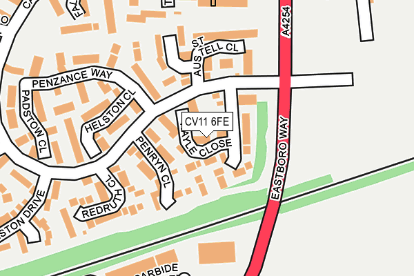 CV11 6FE map - OS OpenMap – Local (Ordnance Survey)