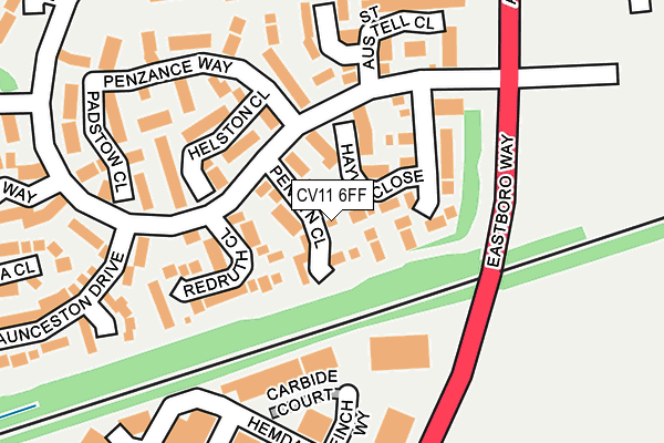 CV11 6FF map - OS OpenMap – Local (Ordnance Survey)