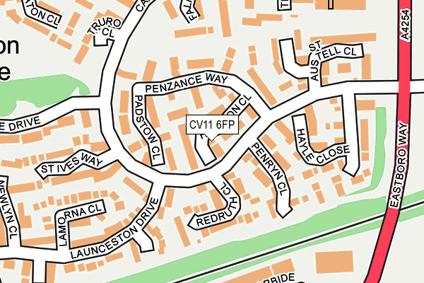 CV11 6FP map - OS OpenMap – Local (Ordnance Survey)