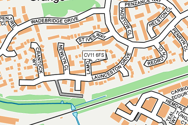 CV11 6FS map - OS OpenMap – Local (Ordnance Survey)