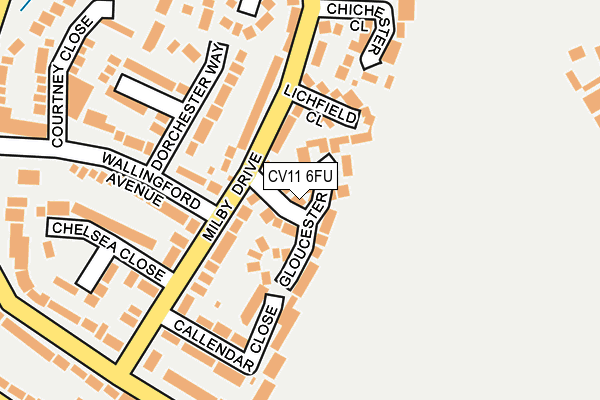 CV11 6FU map - OS OpenMap – Local (Ordnance Survey)