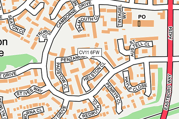 CV11 6FW map - OS OpenMap – Local (Ordnance Survey)