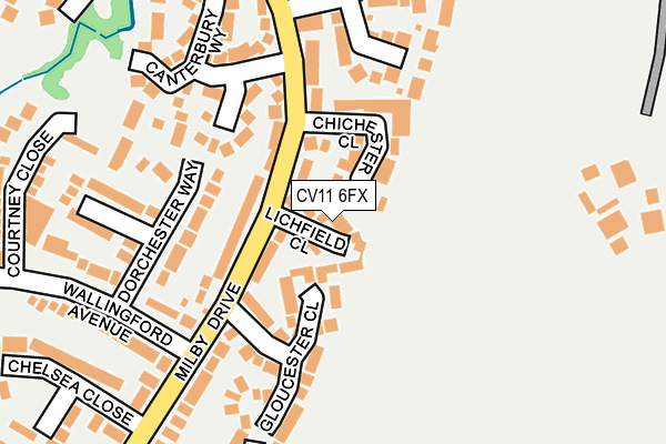 CV11 6FX map - OS OpenMap – Local (Ordnance Survey)