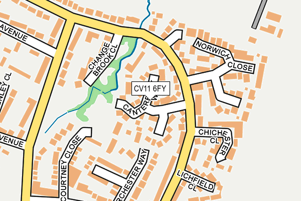 CV11 6FY map - OS OpenMap – Local (Ordnance Survey)