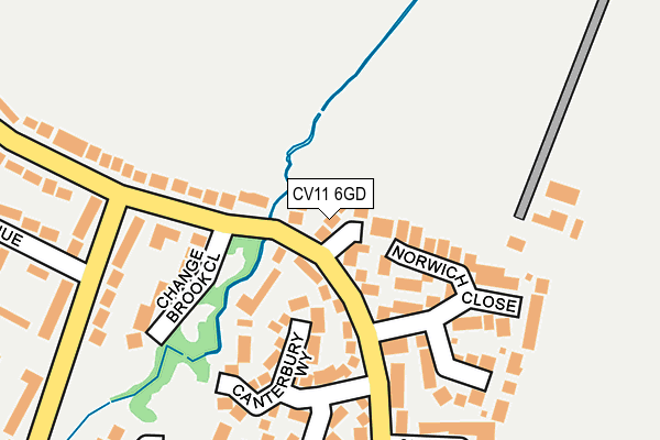 CV11 6GD map - OS OpenMap – Local (Ordnance Survey)