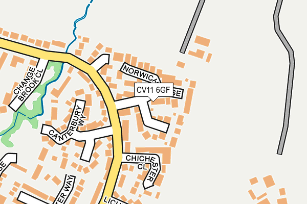 CV11 6GF map - OS OpenMap – Local (Ordnance Survey)