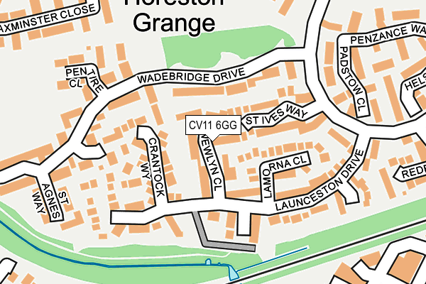 CV11 6GG map - OS OpenMap – Local (Ordnance Survey)