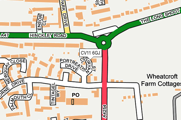 CV11 6GJ map - OS OpenMap – Local (Ordnance Survey)