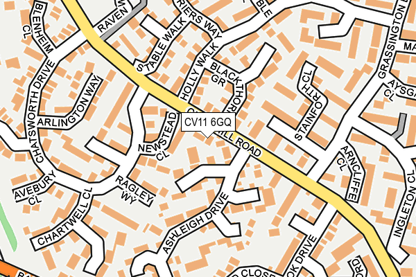 CV11 6GQ map - OS OpenMap – Local (Ordnance Survey)