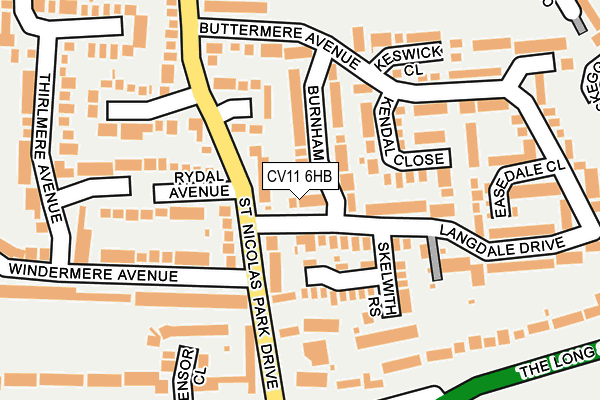 CV11 6HB map - OS OpenMap – Local (Ordnance Survey)