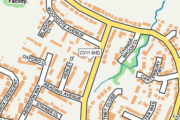 CV11 6HD map - OS OpenMap – Local (Ordnance Survey)