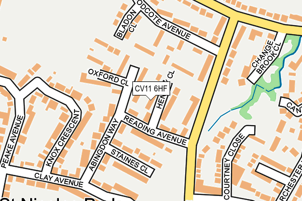 CV11 6HF map - OS OpenMap – Local (Ordnance Survey)