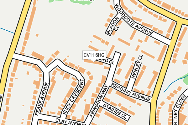 CV11 6HG map - OS OpenMap – Local (Ordnance Survey)