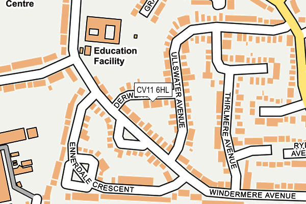 CV11 6HL map - OS OpenMap – Local (Ordnance Survey)